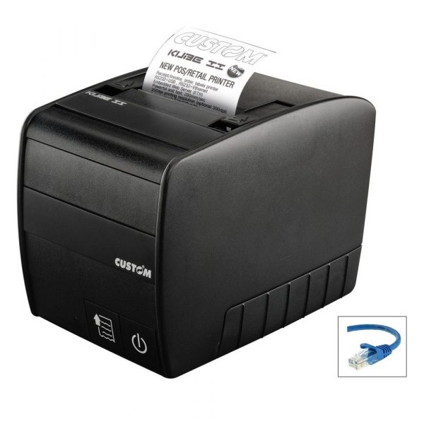 Custom Kube II 80mm Thermal Receipt Printer with Ethernet Interface