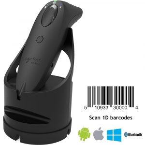 Socket Mobile S700 Black 1D Bluetooth Barcode Scanner with Black Charging Dock
